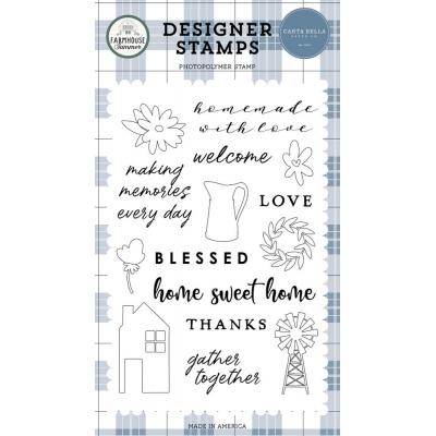 Carta Bella Farmhouse Summer Clear Stamps - Homemade With Love